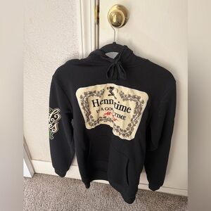 Henn Time Black Hoodie